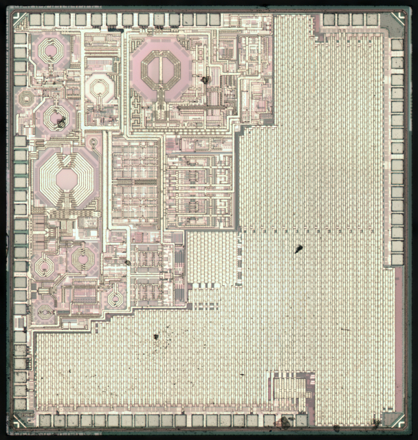 Dieshot of an ESP32 chip