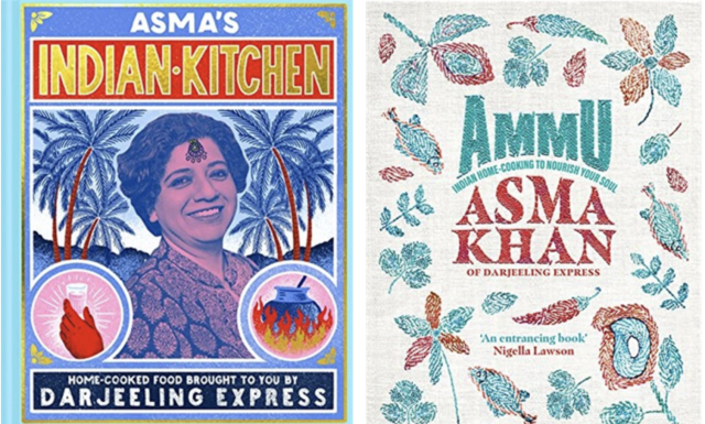 Asma Khan's first two books.