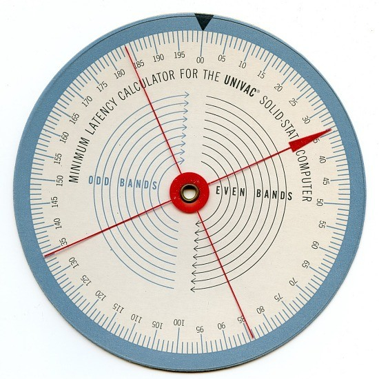 A circular slide rule