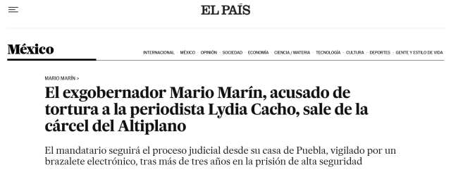 El exgobernador Mario Marín, acusado de tortura a la periodista Lydia Cacho, sale de la cárcel del Altiplano
El mandatario seguirá el proceso judicial desde su casa de Puebla, vigilado por un brazalete electrónico, tras más de tres años en la prisión de alta seguridad