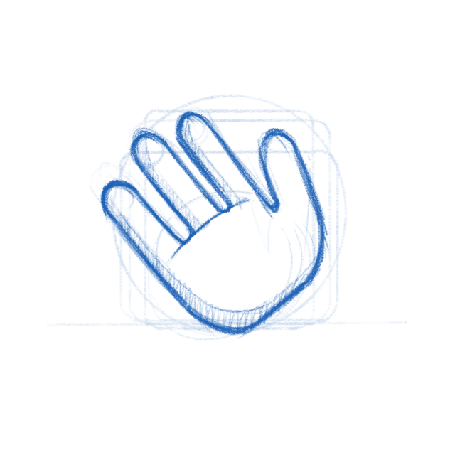 A hand sketch.