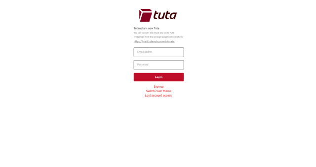 Phishing portal for tutanota email