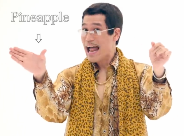 Screenshot from Pikotaro PPAP (Pen Pineapple Apple Pen)