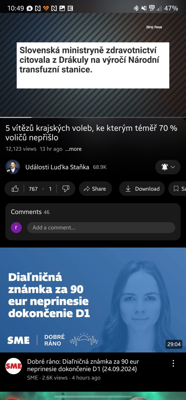 Screenshot z YouTube:

Slovenská ministryně zdravotnictví
citovala z Drákuly na výročí Národní
transfuzní stanice,