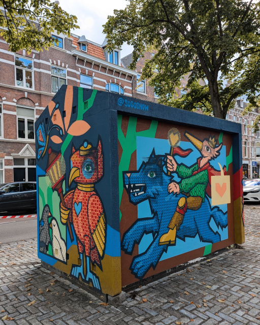 Electriciteitshuisje, street art design door SOGOshow