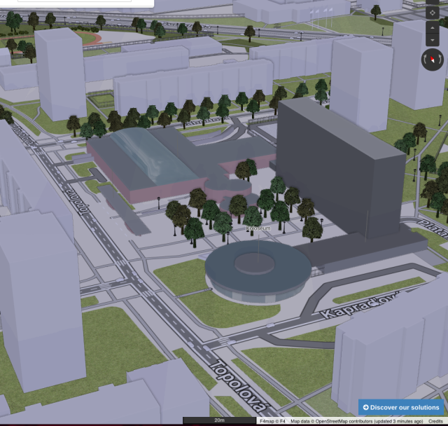 3D view of the same shopping mall