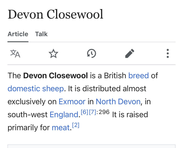 The dreaded Devon Closewool