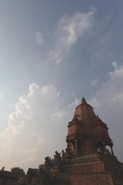 Pagoda and clouds