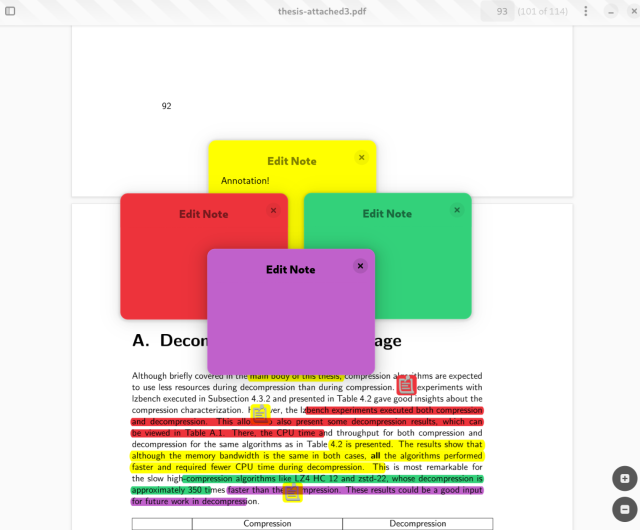 Papers showing PDF notes