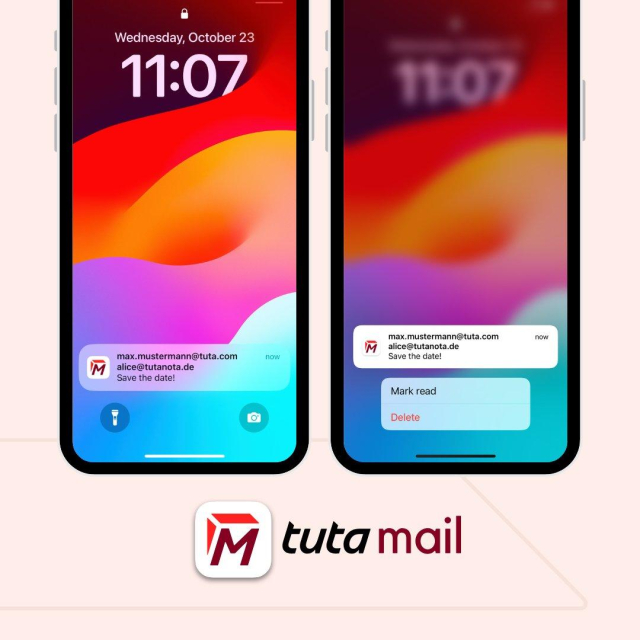 Tuta app feature showcase