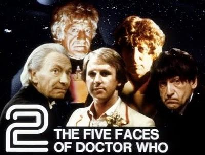 The Five Faces of Doctor Who, the classic promo image from the repeat season shows on BBC2 in 1981