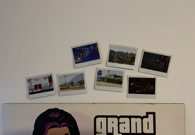 Several polaroids (well, Instax Wide, if we’re being specific).