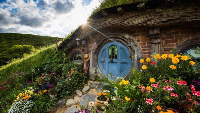 Bilbo Baggins hobbit home from the original The Lord of the Rings & The Hobbit films.