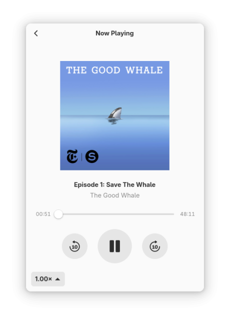 Following new shows is easy thanks to the integrated show search in Podcasts, the ultimate podcast app for GNOME.