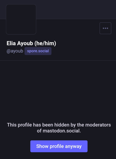 My profile is censored by Mastodon.social mods