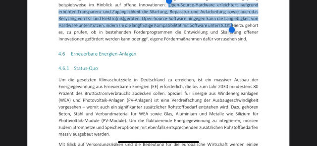 Zitat aus der Nationalen Kreislaufwirtschaftsstrategie, S. 74 (siehe Link)