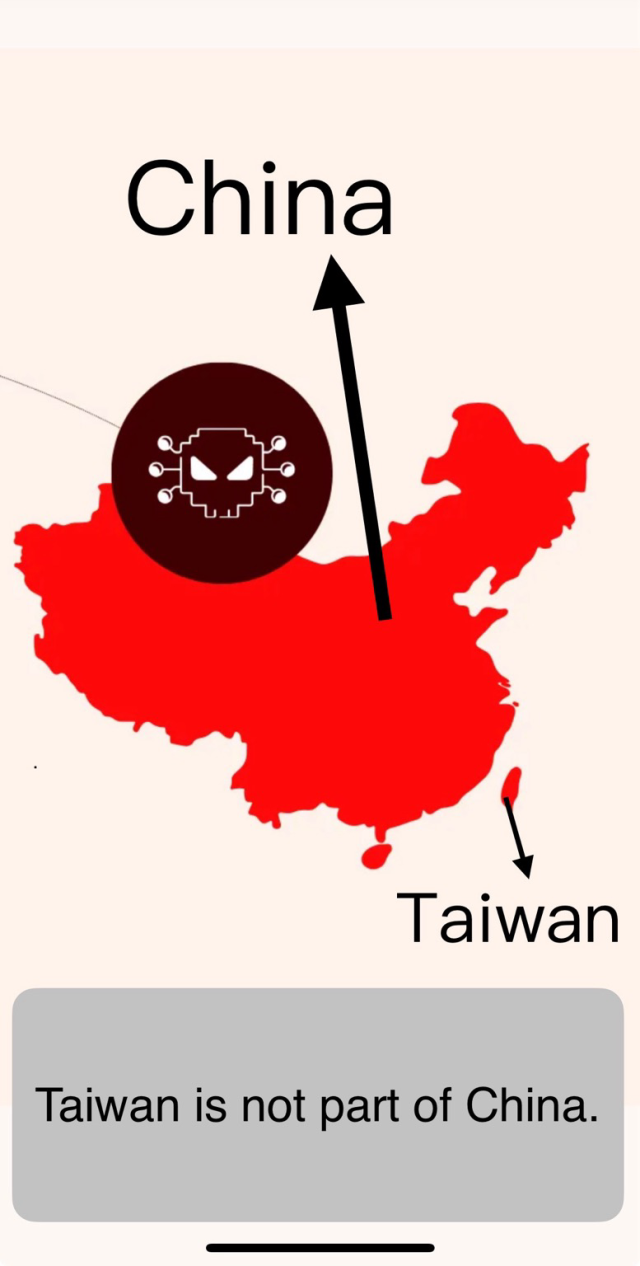 Taiwan is not part of China.