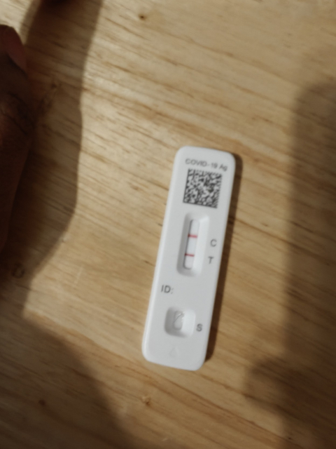 A positive COVID-19 test