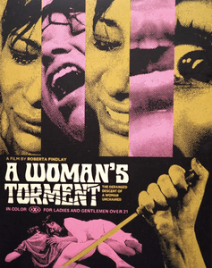 Poster for a movie called "A Woman's Torment"