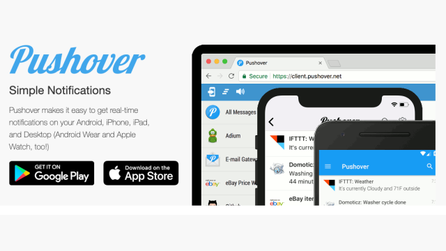 Pushover - system powiadomień.