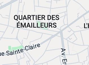 fragment of a map showing "Quartier des Émailleurs"