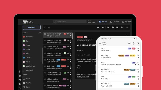 Tuta Mail revoluciona la organización del correo electrónico con su nueva función de etiquetas