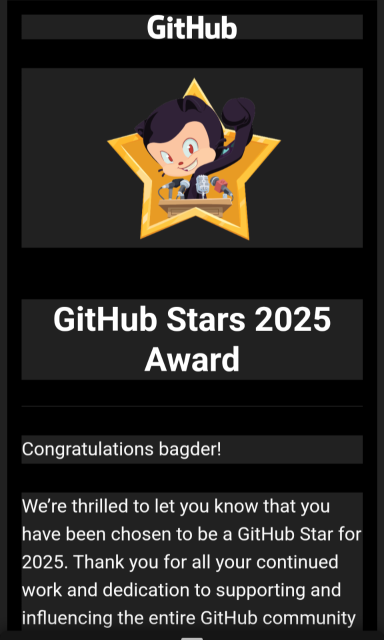 Github stars 2025 award 