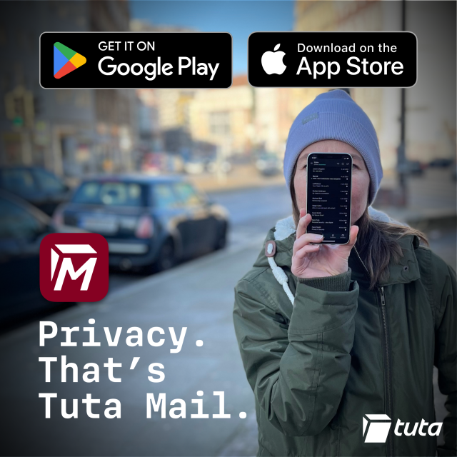 Privacy. That's Tuta Mail. 