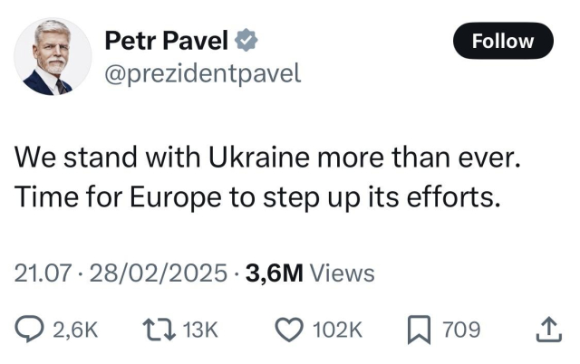 President of The Czech republic.