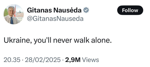 President of Lithuania.