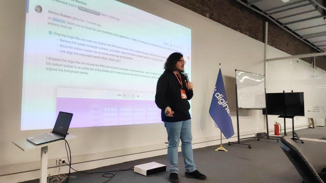 Me talking about the Gnome Circle review process of my Drum Machine application