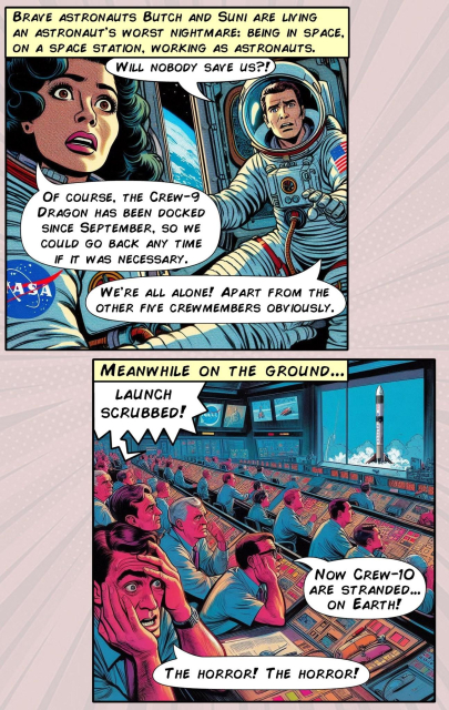 Stranded astronauts comic...