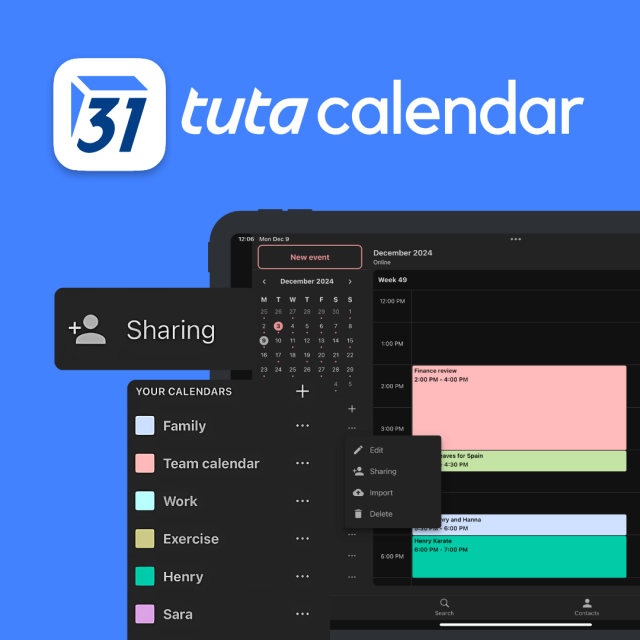 Image of Tuta Calendar