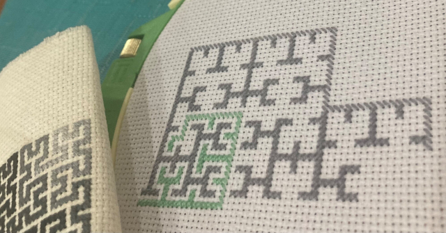 The negative space Hilbert Curve develops…