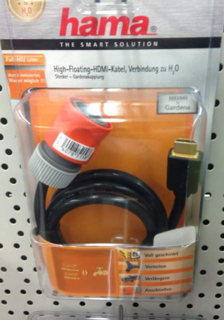 water hose to hdmi adapter