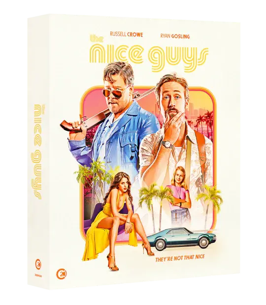 The slipcase of the limited 4K edition of Shane Black's The Nice Guys