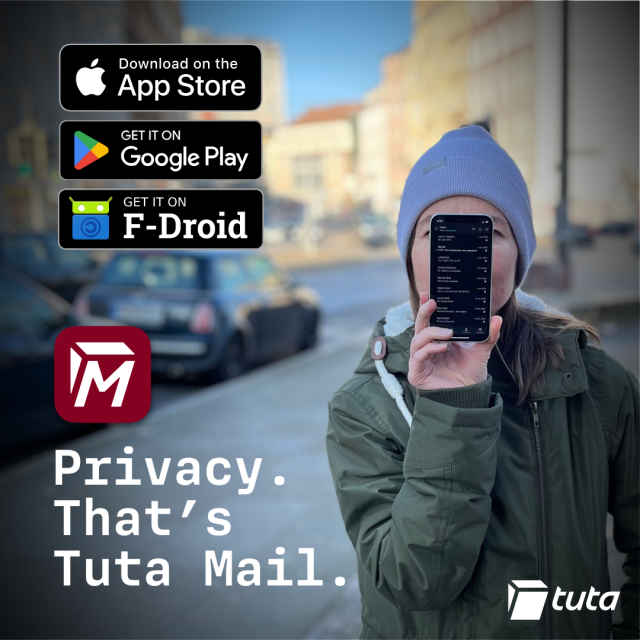 Privacy. That's Tuta Mail. 