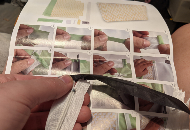 An instruction pamphlet whose photos are slightly different from the provided materials, utterly throwing me off.