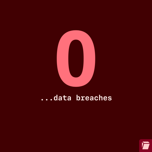 
✅ 0 data breaches