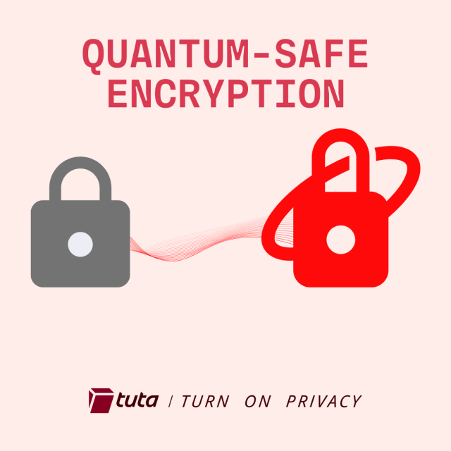 Title: QUANTUM-SAFE
ENCRYPTION

An image showing the transformation from standard to quantum-safe encryption