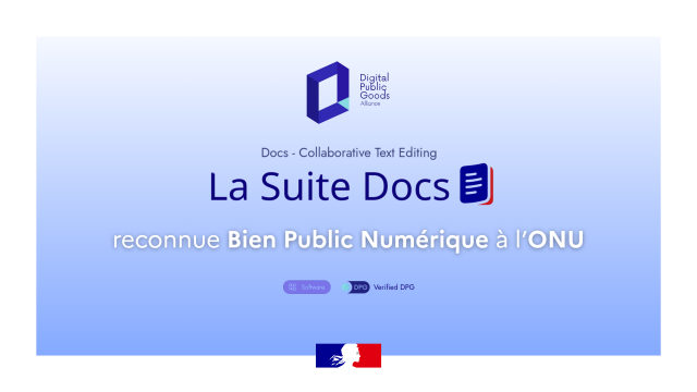 La Suite Docs reconnue Bien Public Numérique à l'ONU