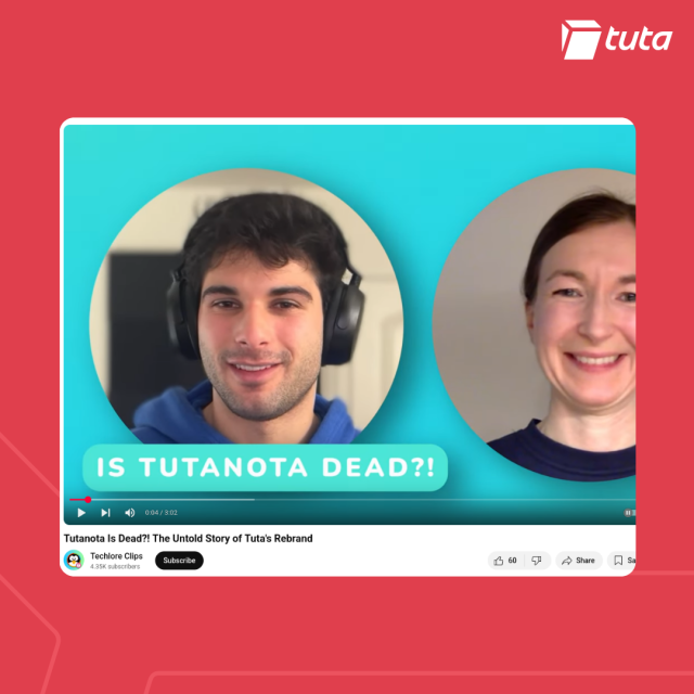 Screenshot of Henry from Techlore and Hanna from Tuta on YouTube.