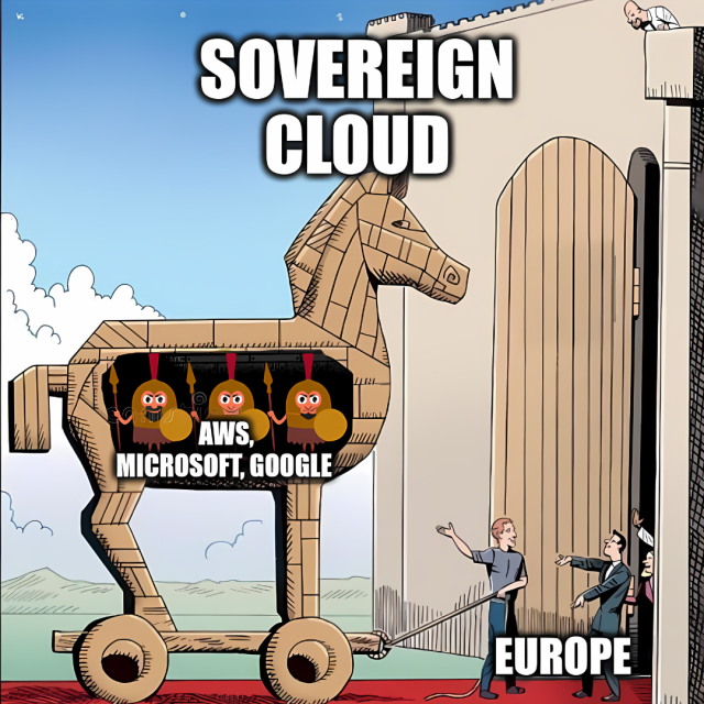 The Trojan Horse at Europe's gate - with AWS, Microsoft, and Google inside.
