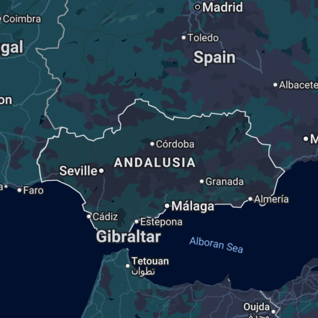 Mapka Andalusie