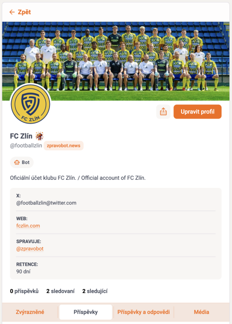 Profil z webu