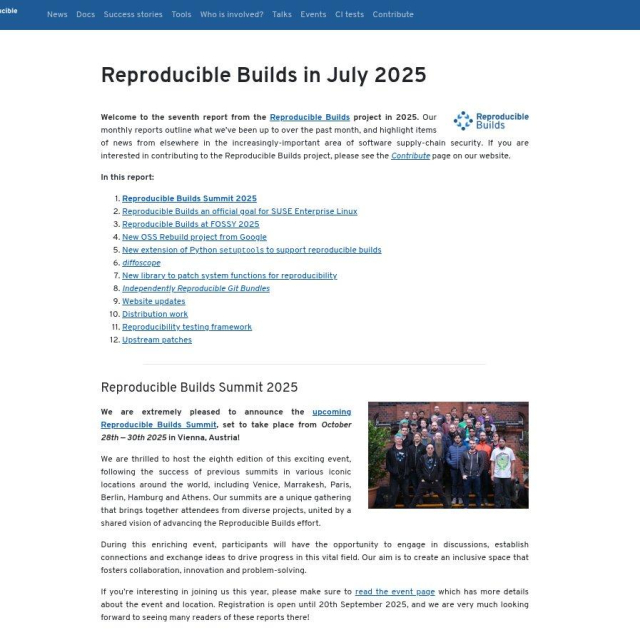 Screenshot of the report.