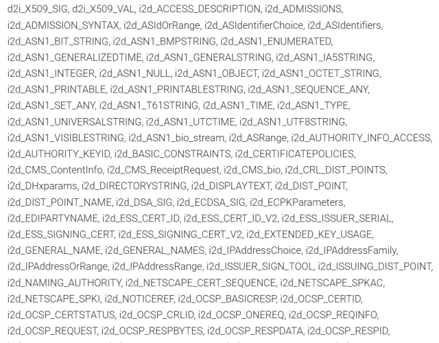 A wall of gibberish
