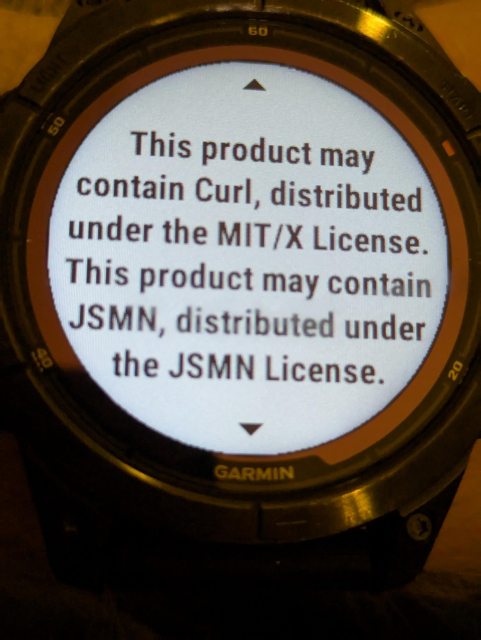 A Garmin watch containing curl