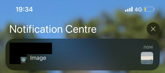 image notif on EXI