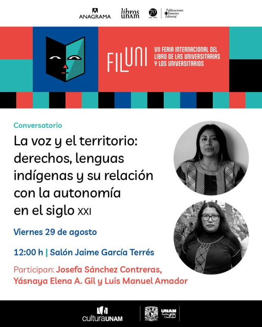 Conversatorio La voz y el territorio: derechos, lenguas indígenas y su relación con la autonomía en el siglo xxi